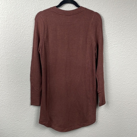 Athleta Balance Dress Chocolate Brown Soft Modal Athleisure Comfy Sz S - Picture 7 of 15